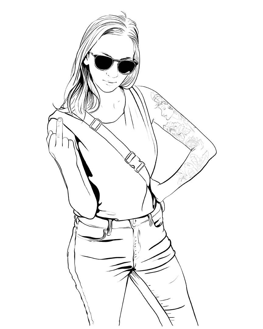 Punk Rock Coloring Book