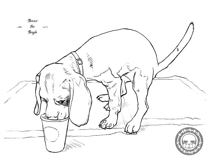 Poopin' Dogs Coloring Book