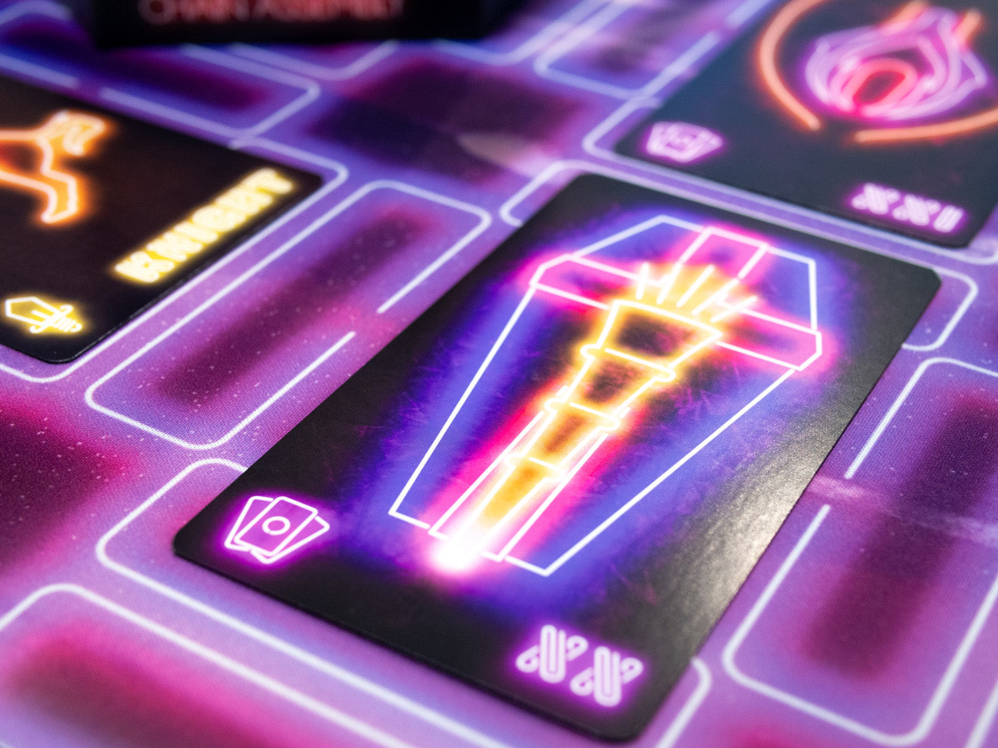 Tarot by the Neon Light - Complete Bundle (Deck + Reading Mat)