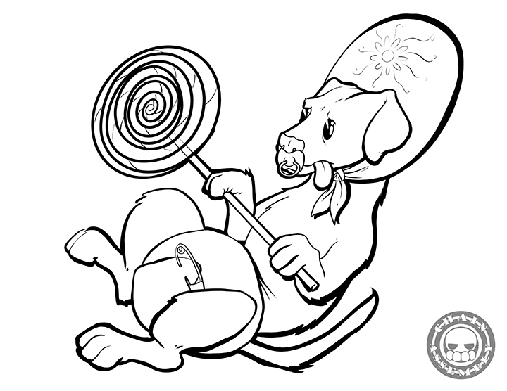 Poopin' Dogs Coloring Book