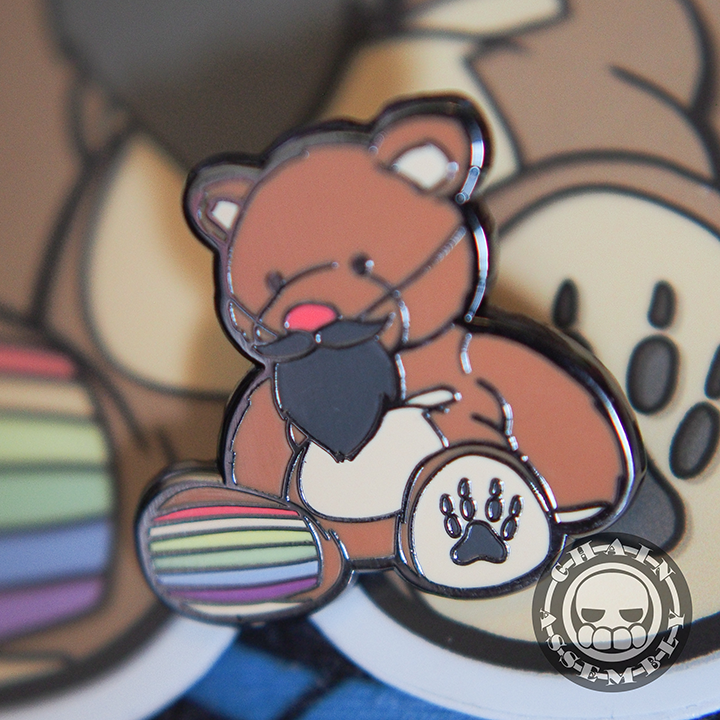 Bearded Bear Hard Enamel Pin