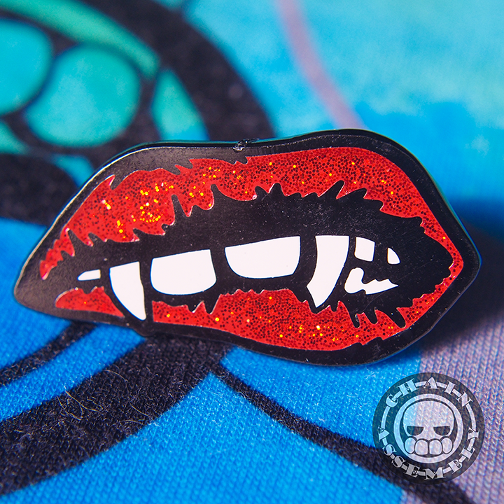Vampire Lips Hard Enamel Pin