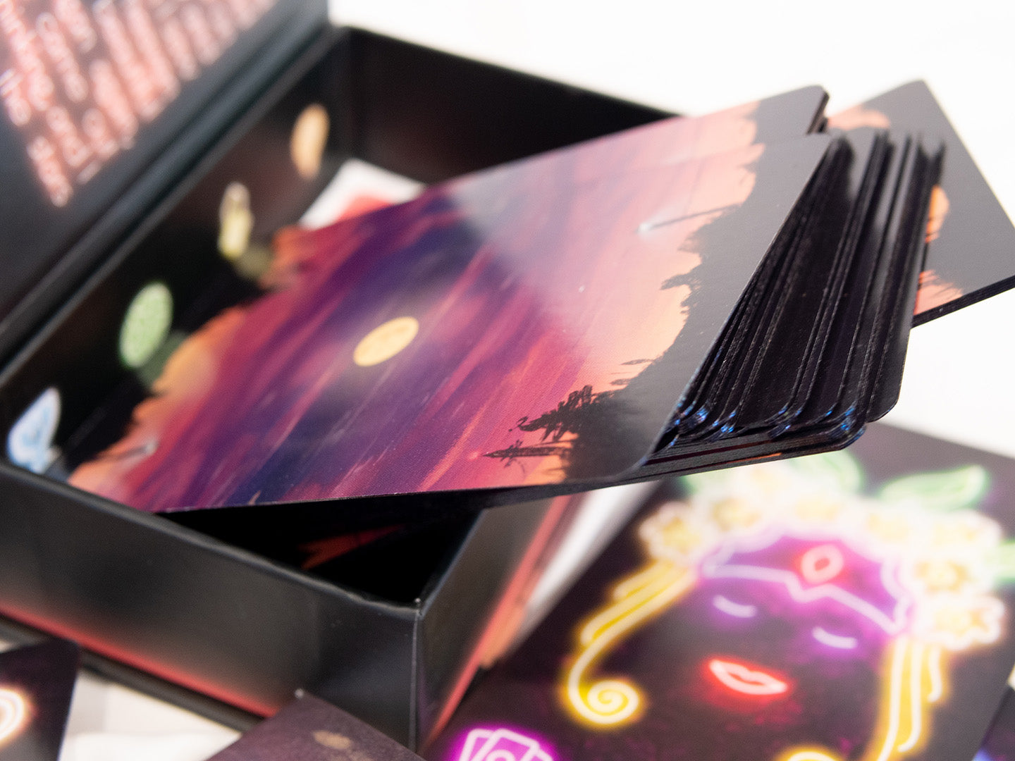 Tarot by the Neon Light - Complete Bundle (Deck + Reading Mat)