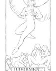 Digital Download of Eros Tarot the Coloring Book, 88 pages including cover.