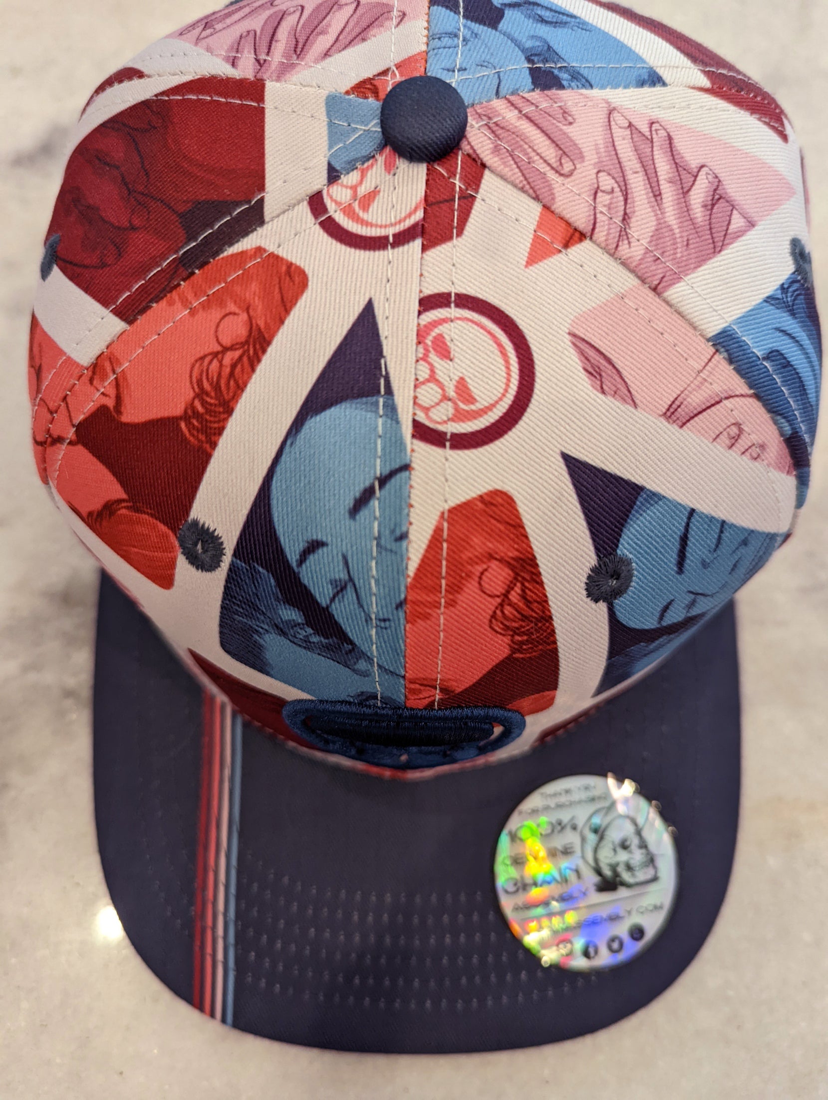 &quot;Satisfy&quot; Limited Edition Sublimated 6-panel Flat Bill Hat