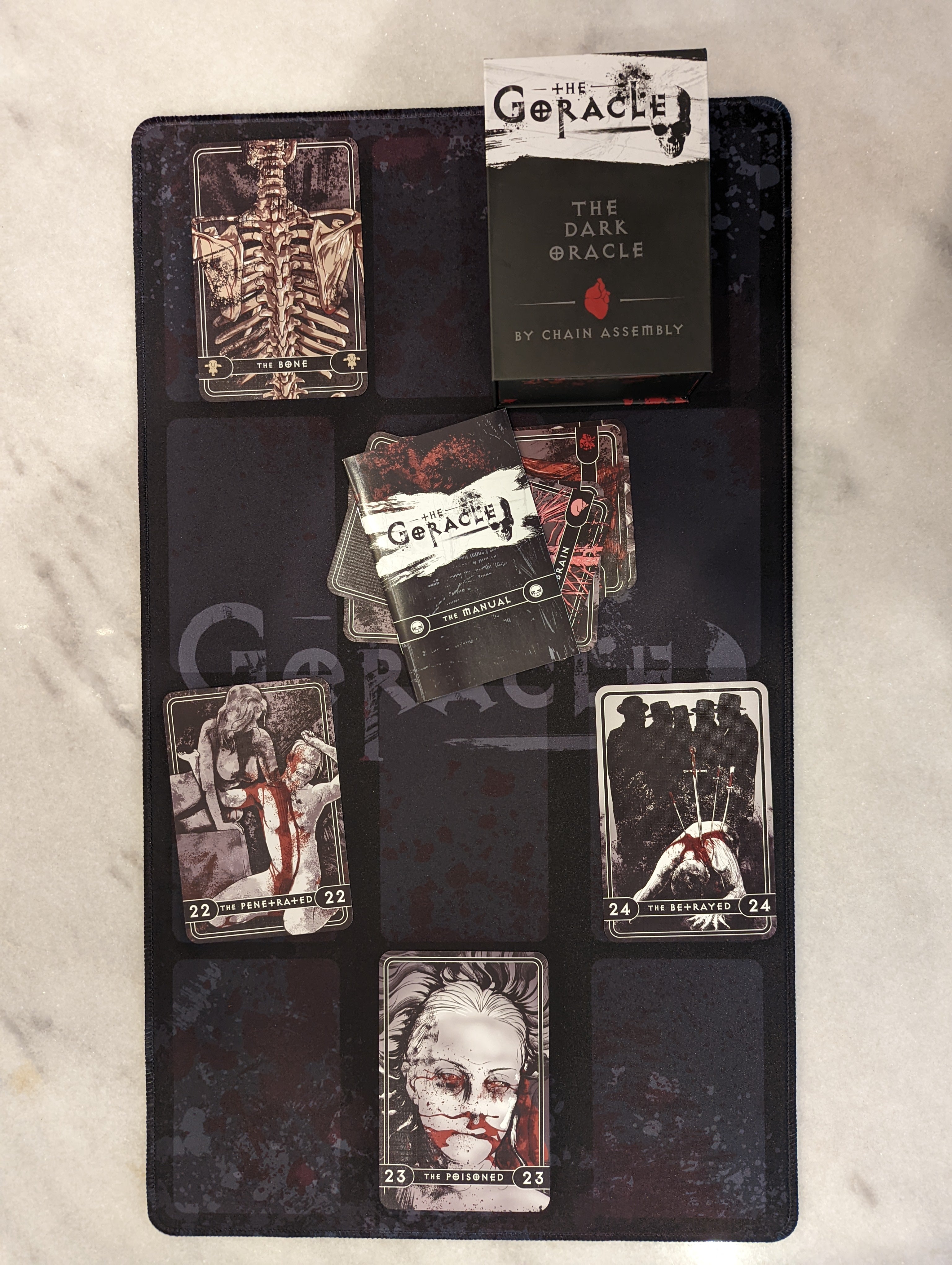 The Goracle: A Dark Oracle Deck + Official Reading Mat Bundle